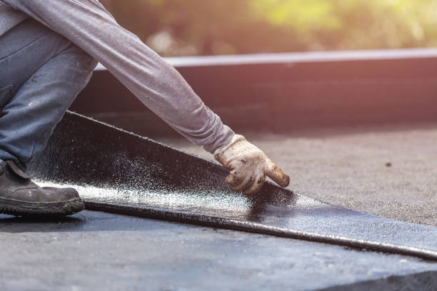 Professional Emergency Waterproofing technician working in Gowen, MI